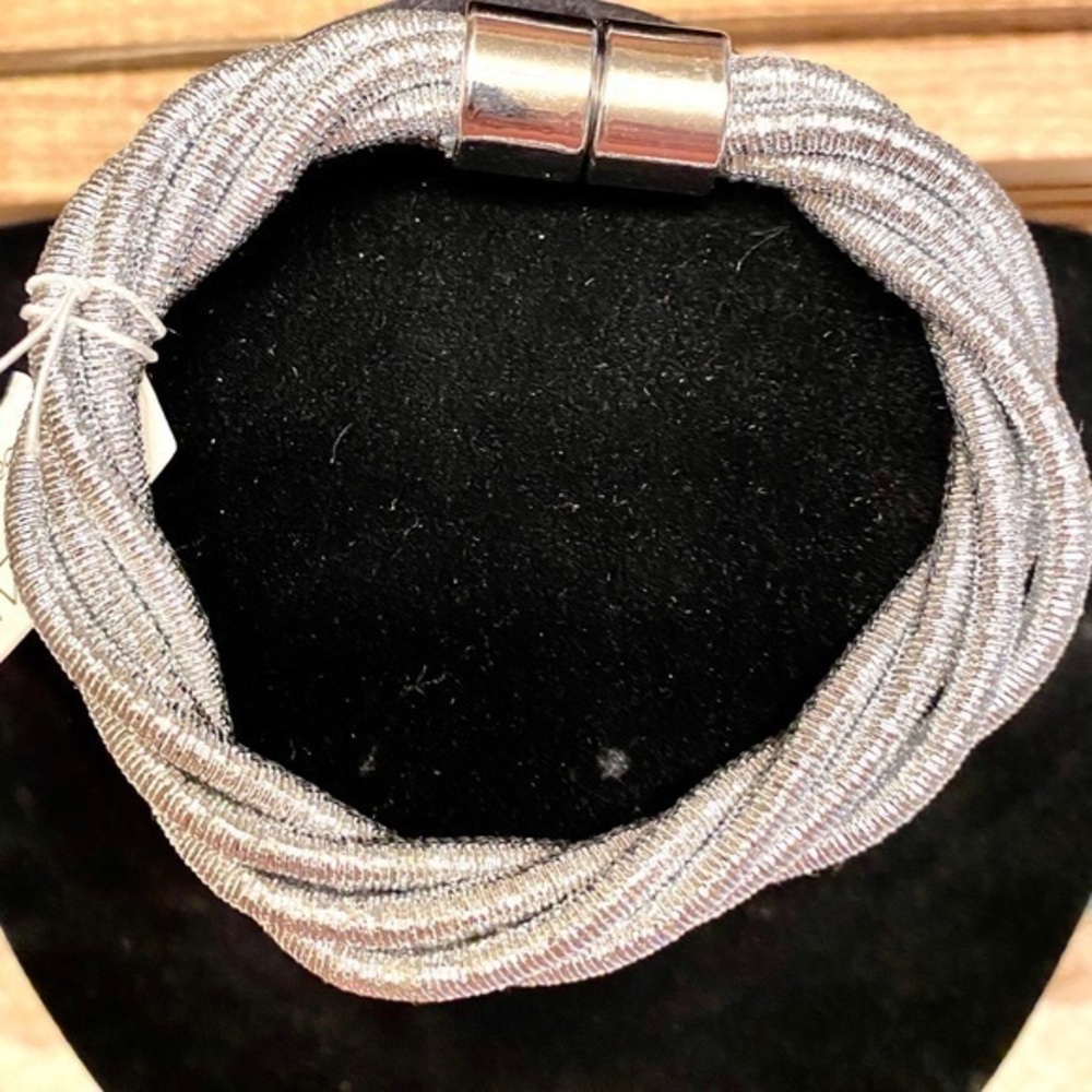 Silvertone Knot Cuff Bracelet